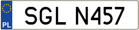 Trailer License Plate